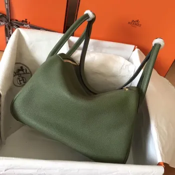 Hermes Canopee Lindy 30cm Clemence Ručně vyráběná taška