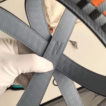 Hermes Blue Lin Picotin Lock 18cm Taška s Pletenými Rukojeťmi