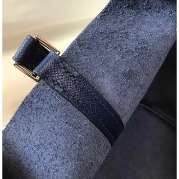 Hermes Sapphire Picotin Lock 18 Taška s pletenými rukojeťmi