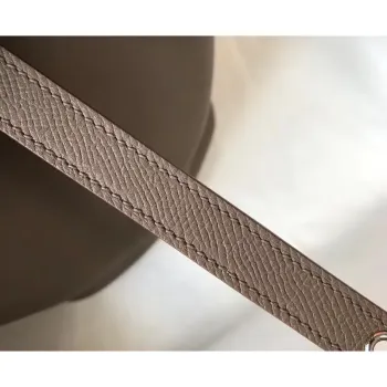 Hermes Taupe Picotin Lock 18 Taška s pletenými rukojeťmi