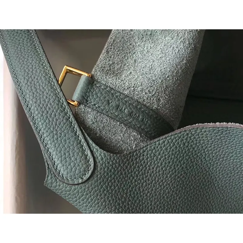 Hermes Vert Amande Picotin Lock PM 18cm Ručně vyráběná taška