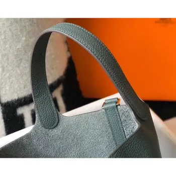 Hermes Vert Amande Picotin Lock PM 18cm Ručně vyráběná taška