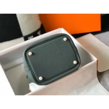 Hermes Vert Amande Picotin Lock PM 18cm Ručně vyráběná taška