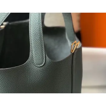 Hermes Vert Amande Picotin Lock PM 18cm Ručně vyráběná taška