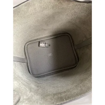 Hermes Picotin Lock 18 Ručně vyráběná taška v kůži Gris Meyer Clemence