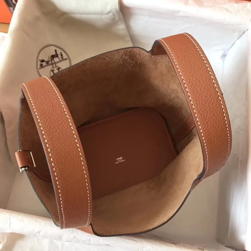 Hermes Gold Picotin Lock PM 18cm Ručně vyráběná taška