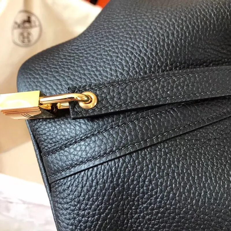 Hermes Black Picotin Lock PM 18cm Ručně vyráběná taška