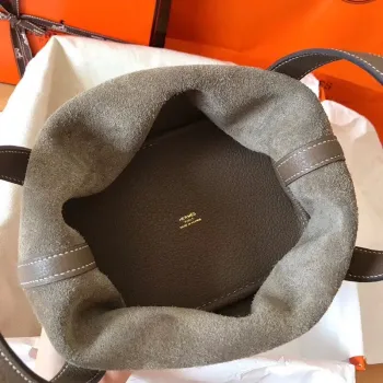 Hermes Taupe Picotin Lock PM 18cm Ručně vyráběná taška