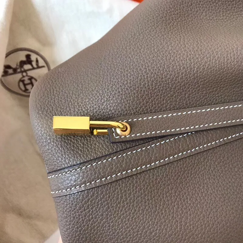 Hermes Taupe Picotin Lock PM 18cm Ručně vyráběná taška