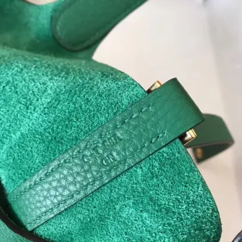 Hermes Vert Vertigo Picotin Lock PM 18cm Ručně vyráběná taška