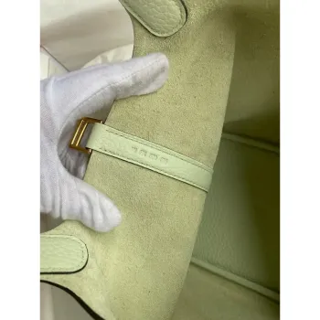 Hermes Picotin Lock 18 Ručně vyráběná taška v kůži Clemence ve odstínu Vert Fizz