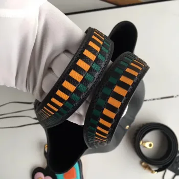 Hermes Black Picotin Lock 22cm Taška s pletenou rukojetí