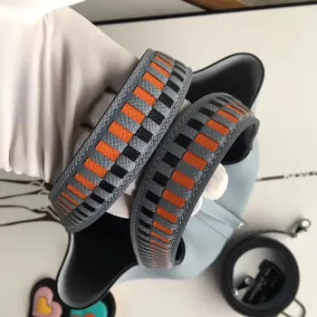 Hermes Blue Lin Picotin Lock 22cm Taška s pletenou rukojetí