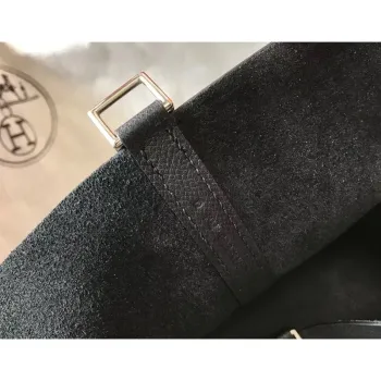 Hermes Black Picotin Lock 22 Taška s pletenými rukojeťmi