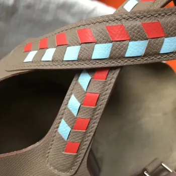 Hermes Taupe Picotin Lock 22 Taška s pletenými rukojeťmi