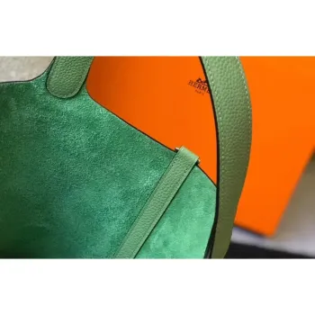 Hermes Vert Criquet Picotin Lock MM 22cm Ručně vyráběná taška
