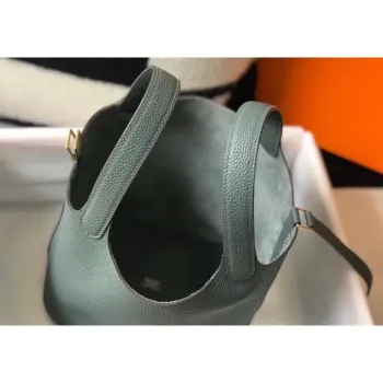 Hermes Vert Amande Picotin Lock MM 22cm Ručně vyráběná taška