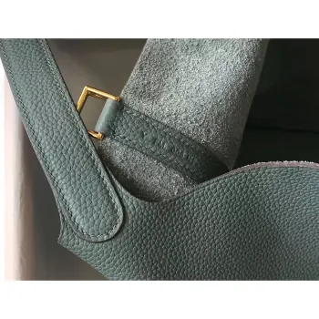 Hermes Vert Amande Picotin Lock MM 22cm Ručně vyráběná taška
