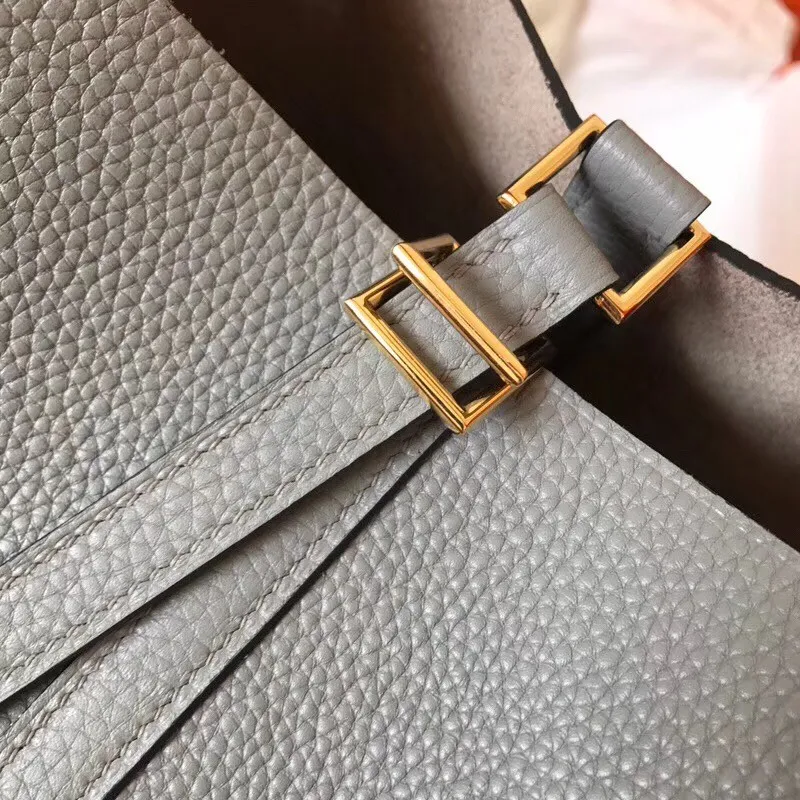 Hermes Bicolor Picotin Lock MM 22cm Modrá Lin Taška