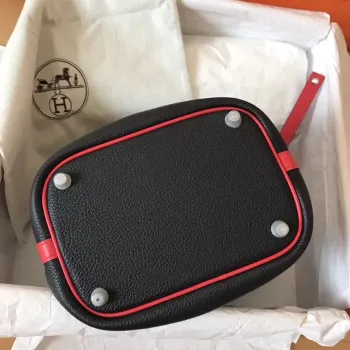 Hermes Bicolor Picotin Lock MM 22cm Černá Taška