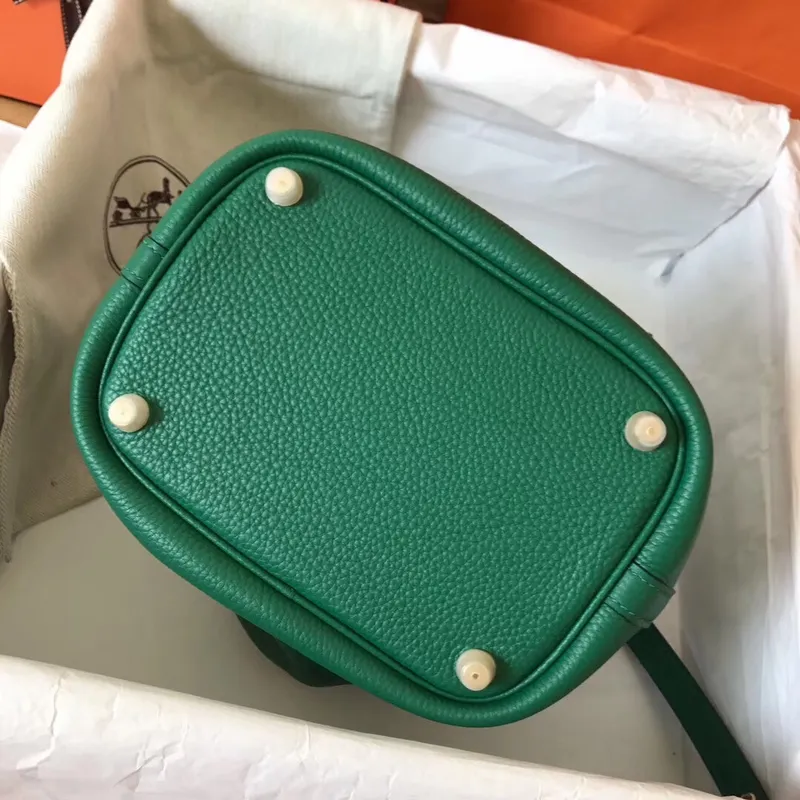 Hermes Vert Vertigo Picotin Lock MM 22cm Ručně vyráběná taška