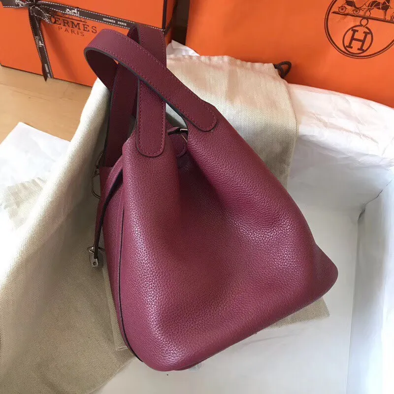 Hermes Ruby Picotin Lock MM 22cm Ručně vyráběná taška