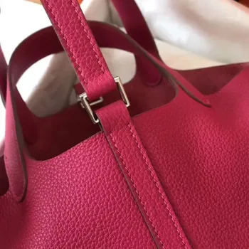 Hermes Peach Picotin Lock MM 22cm Ručně vyráběná taška