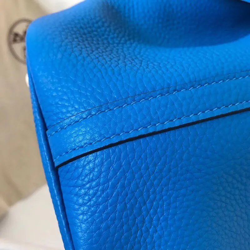 Hermes Blue Hydra Picotin Lock MM 22cm Ručně vyráběná taška