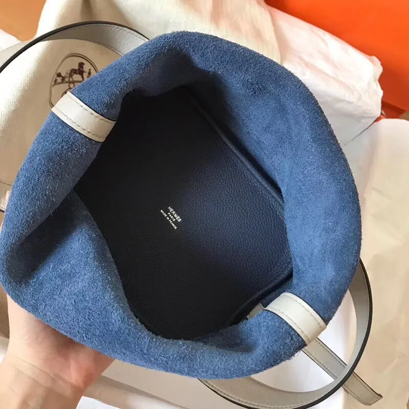 Hermes Bicolor Picotin Lock MM 22cm Sapphire Taška