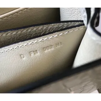 Hermes Roulis Mini Taška v Bílé Krokodýlí Kůži s Přírodním Ještěrem