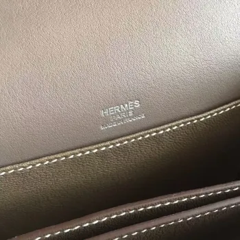Hermes Mini Sac Roulis Taška v kůži Etoupe Swift