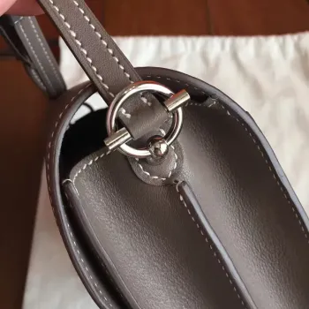 Hermes Mini Sac Roulis Taška v kůži Etoupe Swift