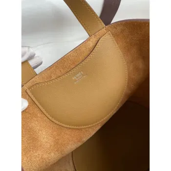 Hermes In The Loop 18 Ručně vyráběná taška z kůže Biscuit Clemence