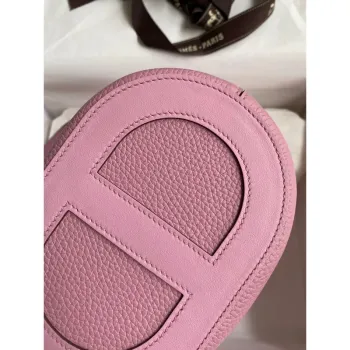 Hermes In The Loop 18 Ručně vyráběná taška v barvě Mauve Sylvestre z kůže Clemence