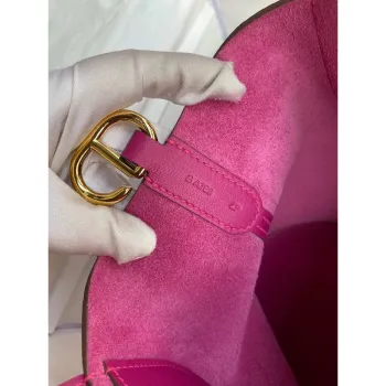 Hermes In The Loop 18 Ručně vyráběná taška v růžové fialové kůži Clemence