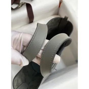 Hermes In The Loop 18 Ručně vyráběná taška v kůži Gris Meyer Clemence