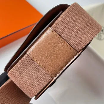 Hermes Geta Ručně Vyrobená Taška z Kůže Quebracho Chevre Mysore