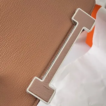 Hermes Geta Ručně Vyrobená Taška z Kůže Quebracho Chevre Mysore