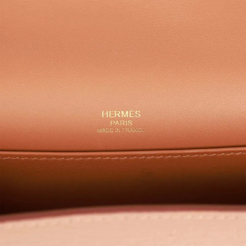 Hermes Geta Ručně Vyrobená Taška z Kůže Quebracho Chevre Mysore