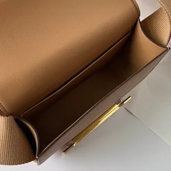 Hermes Geta Ručně Vyrobená Taška V Kůži Chai Chevre Mysore