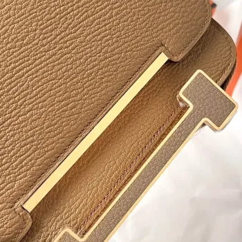 Hermes Geta Ručně Vyrobená Taška V Kůži Chai Chevre Mysore