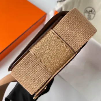 Hermes Geta Ručně Vyrobená Taška V Kůži Chai Chevre Mysore