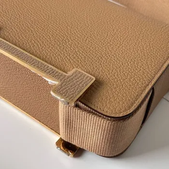 Hermes Geta Ručně Vyrobená Taška V Kůži Chai Chevre Mysore