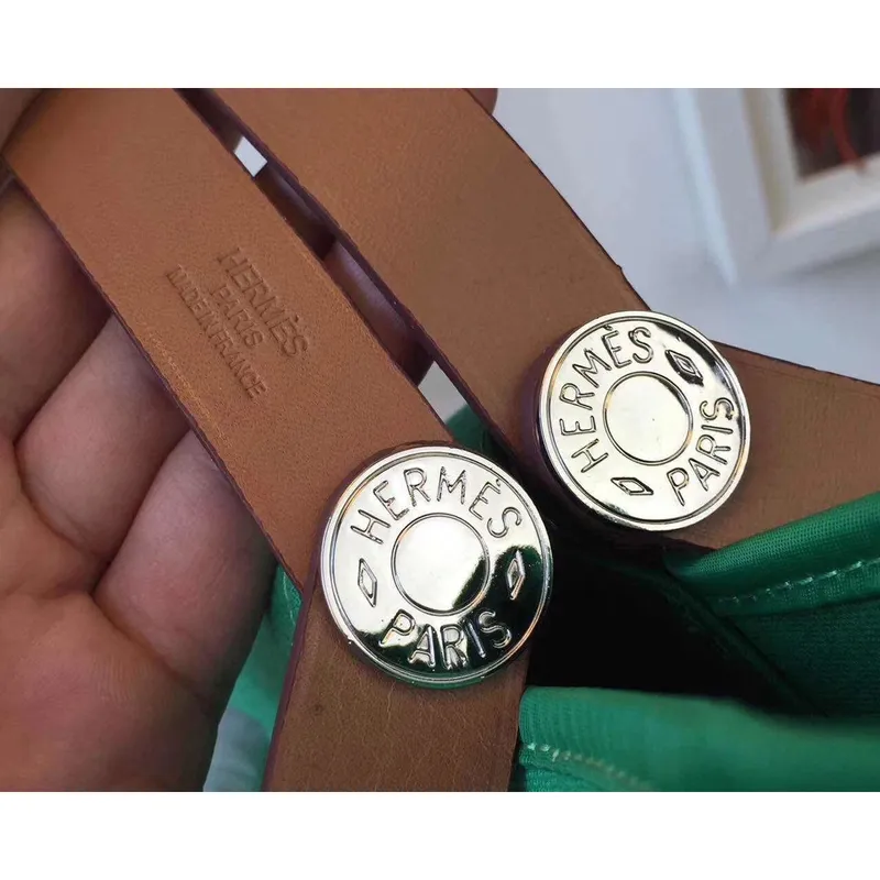 Taška Hermes Cabag Elan z bambusové plátno