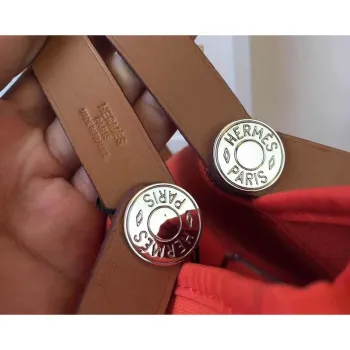 Taška Hermes Cabag Elan v plátně Capucine