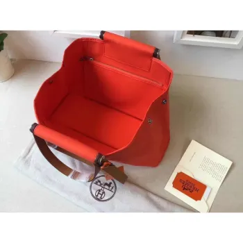 Taška Hermes Cabag Elan v plátně Capucine