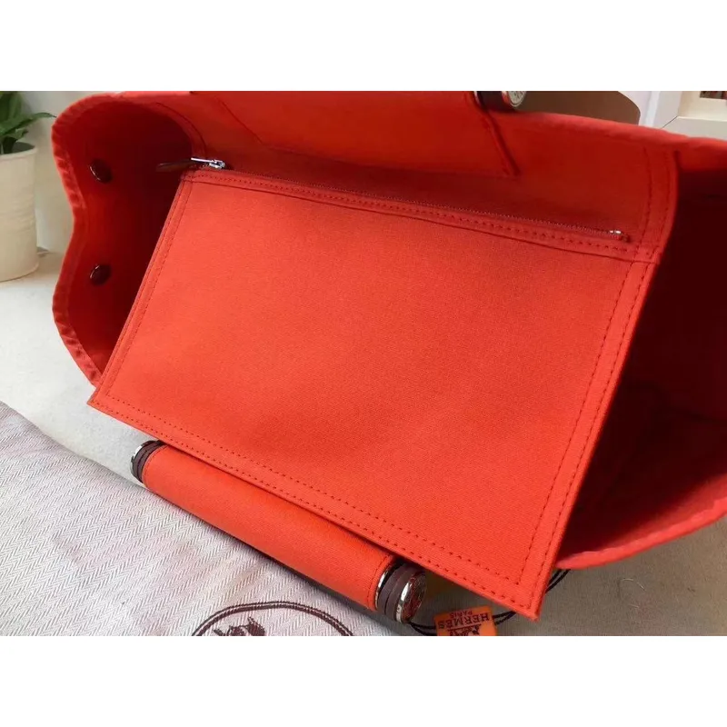 Taška Hermes Cabag Elan v plátně Capucine