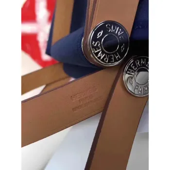 Taška Hermes Cabag Elan v tmavě modré plátno