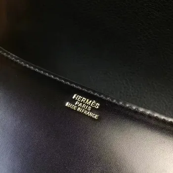 Hermes Black Constance MM 24cm Kožená Taška