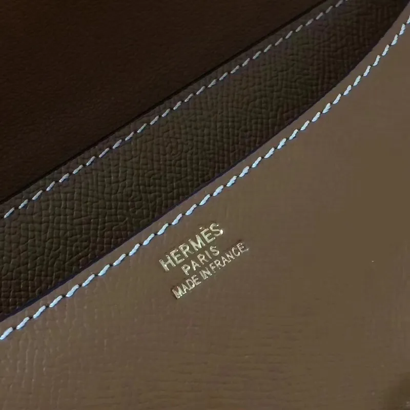 Hermes Brown Constance MM 24cm Epsom kožená taška